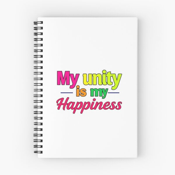 Item preview, : Mon unité est mon bonheur – Citation de paix et d'harmonie My Unity Is My Happiness – Peaceful and Colorful Quote designed and sold by Drawingshirts.