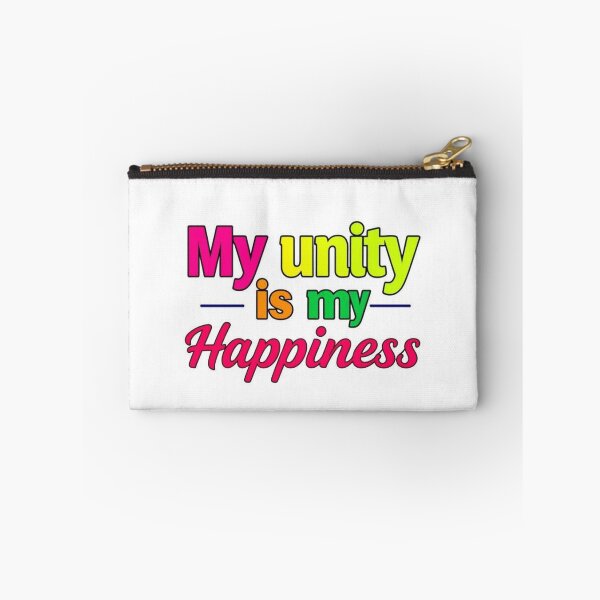 Item preview, : Mon unité est mon bonheur – Citation de paix et d'harmonie My Unity Is My Happiness – Peaceful and Colorful Quote designed and sold by Drawingshirts.