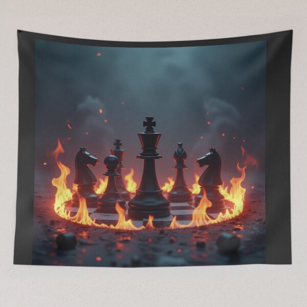 Item preview, Fire Chess Artwork designed and sold by Planetporridge.