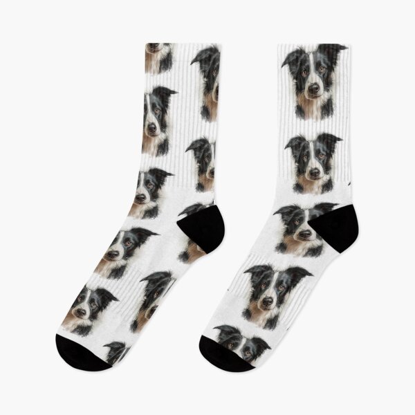 Item preview, Bright Eyes – Realistic Border Collie  designed and sold by newnomads-art.