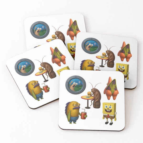 Item preview, Realistic SpongeBob / Patrick Star PACK, Cockroach eating / Random fish designed and sold by DibujandoPorfa.