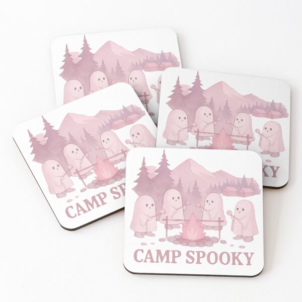 Item preview, Camp Spooky – Sweet and Spooky Ghost Campfire Pastel Goth Halloween Design designed and sold by baggycatsworld.