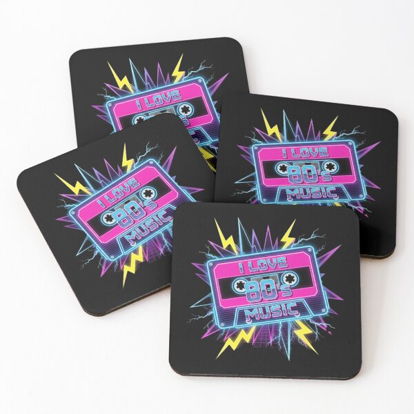 Item preview, I Love 80's Music – Bright Retro Vibes designed and sold by BK-Fishing.