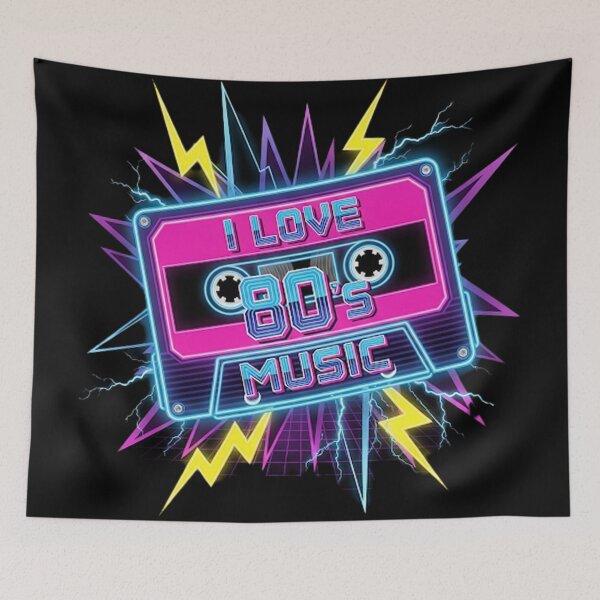 Item preview, I Love 80's Music – Bright Retro Vibes designed and sold by BK-Fishing.