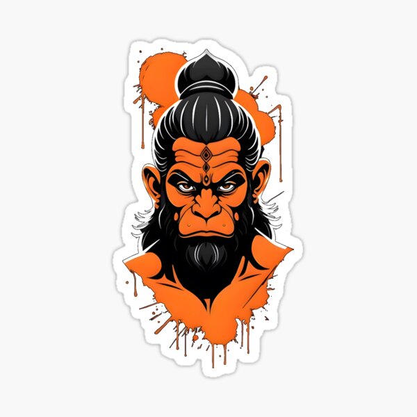 Artikel-Vorschau von Wilder Hanuman – Göttliche Kraft im Street-Art-Stil, designt und verkauft von PSYNOVA.