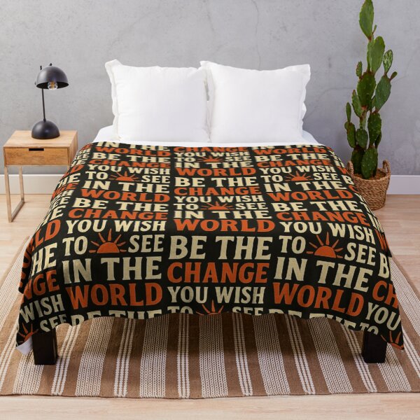 Item preview, Be the change you wish to see in the world designed and sold by QCena.