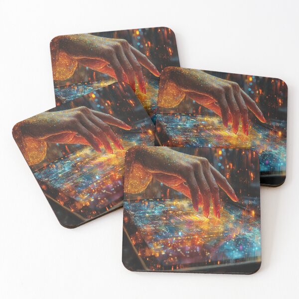 Item preview, Futuristic Touch on Digital Canvas designed and sold by AITuneSphere.