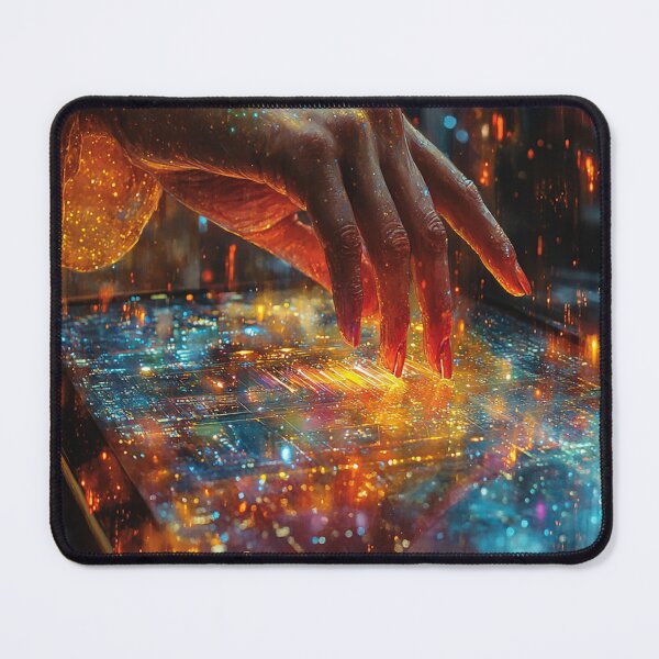 Item preview, Futuristic Touch on Digital Canvas designed and sold by AITuneSphere.