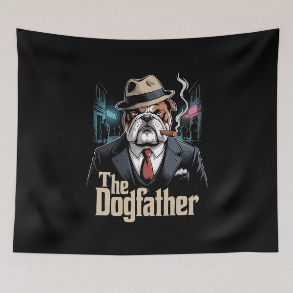 Item preview, The Dogfather Bulldog designed and sold by 89BLACK.