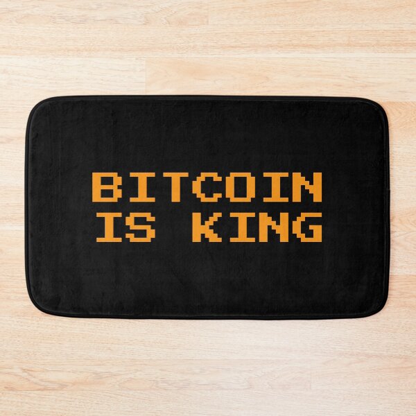 Item preview, Bitcoin Is King - Retro Pixel Art Crypto Design designed and sold by CyberRex.