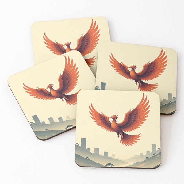 Item preview, Wings of Fire: Stunning Phoenix Ukiyo-e Odyssey designed and sold by Vandy Fullam.