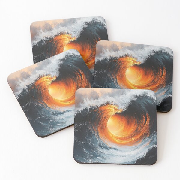 Item preview, Ocean Firestorm in Surreal Vortex designed and sold by AITuneSphere.