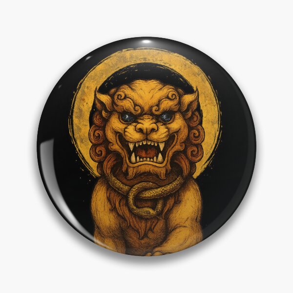 Item preview, Foo Dog Ouroboros Cause & Effect Karma designed and sold by AnotherFemaleHuman.