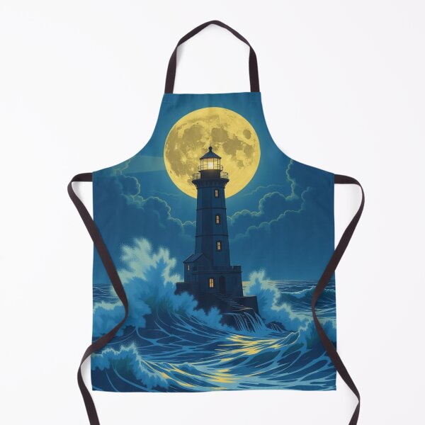 Item preview, Moonlit Beacon: Lighthouse Amid the Storm designed and sold by Linda Roisum.