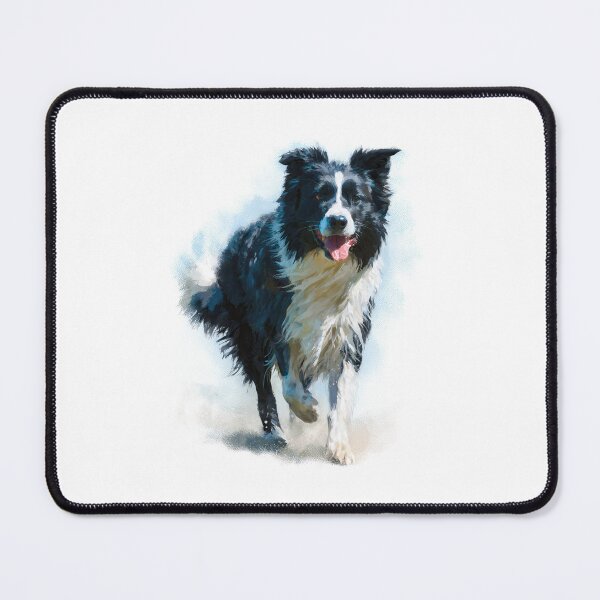 Item preview, Free Spirit – Running Border Collie Portrait designed and sold by newnomads-art.