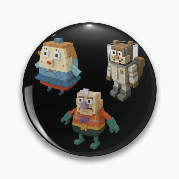 Item preview, SpongeBob / Mermaidman / Sandy / Mrs. Puff Minecraft PACK designed and sold by DibujandoPorfa.