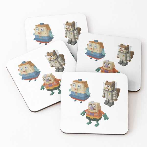 Item preview, SpongeBob / Mermaidman / Sandy / Mrs. Puff Minecraft PACK designed and sold by DibujandoPorfa.