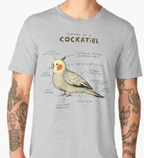 Anatomy of a Cockatiel Men's Premium T-Shirt