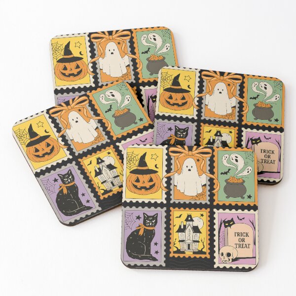 Artikelvorschau, Vintage Halloween Briefmarkenkunst entworfen und verkauft von haitrieuic96.