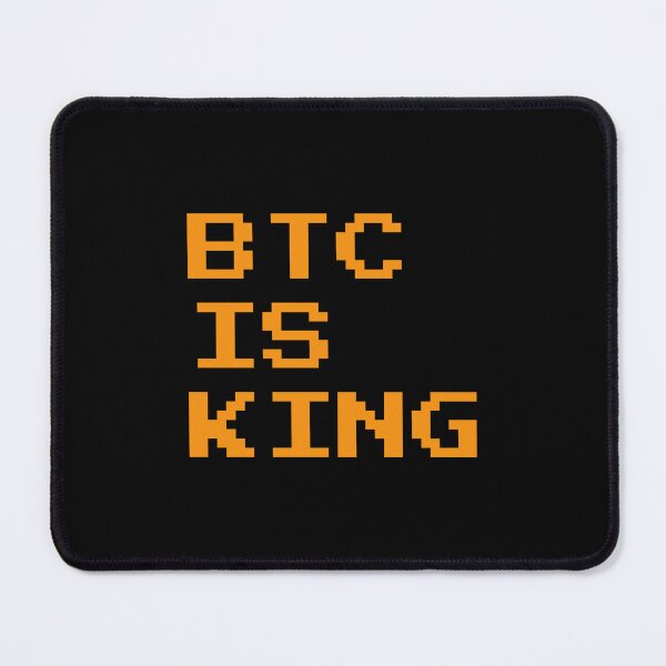 Item preview, BTC Is King - Retro Pixel Art Bitcoin Design designed and sold by CyberRex.