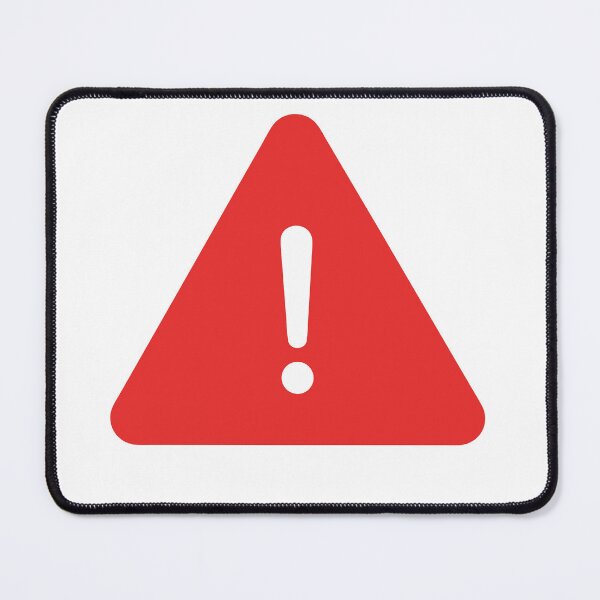 Item preview, Bold Red Warning Sign with Exclamation Mark designed and sold by AFernandesDSG.