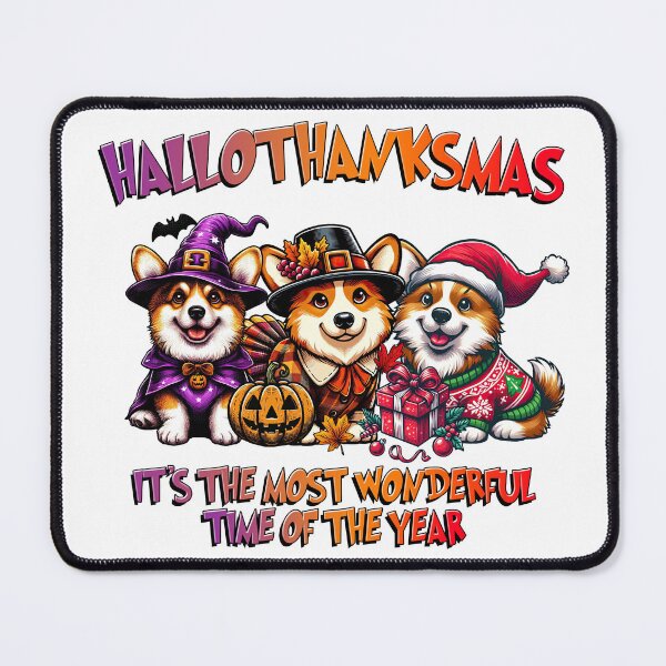 Item preview, Corgi Halloween Thanksgiving Christmas designed and sold by doodIllustrate.