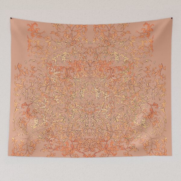 Item preview, Luxury Gold Floral Vine Pattern designed and sold by Starpuffdesign.