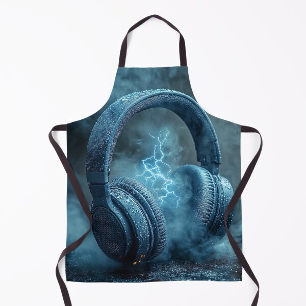 Item preview, Electrified Headphones in Stormy Mist designed and sold by AITuneSphere.