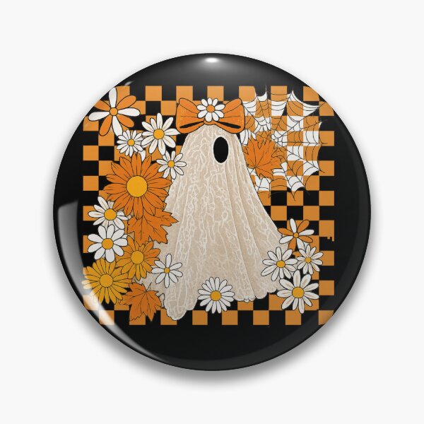Item preview, Autumn Floral Lace Ghost with Checkerboard Background designed and sold by haitrieuic96.