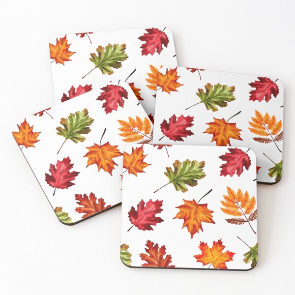 Item preview, Autumn leaves, seamless pattern in watercolor style	 designed and sold by Nastasiakhmnk.