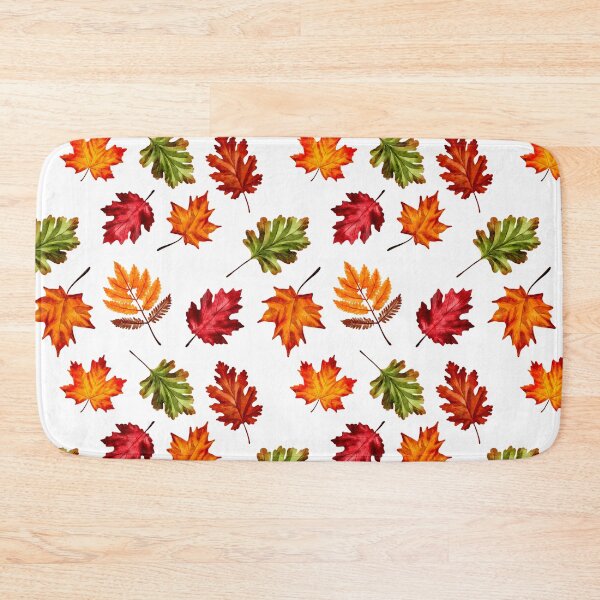 Item preview, Autumn leaves, seamless pattern in watercolor style	 designed and sold by Nastasiakhmnk.