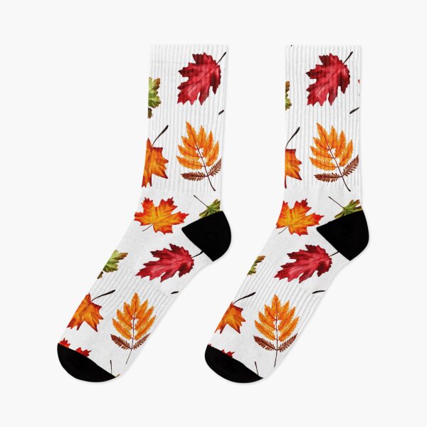 Item preview, Autumn leaves, seamless pattern in watercolor style	 designed and sold by Nastasiakhmnk.