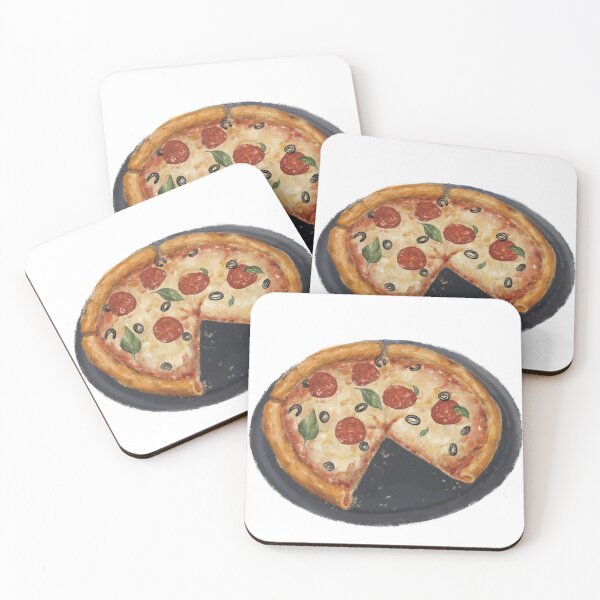 Item preview, Pizza digital illustration designed and sold by Timi Kolozsi.