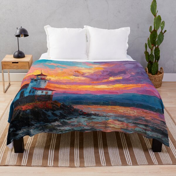 Item preview, Lighthouse on a Rocky Shore designed and sold by Linda Roisum.