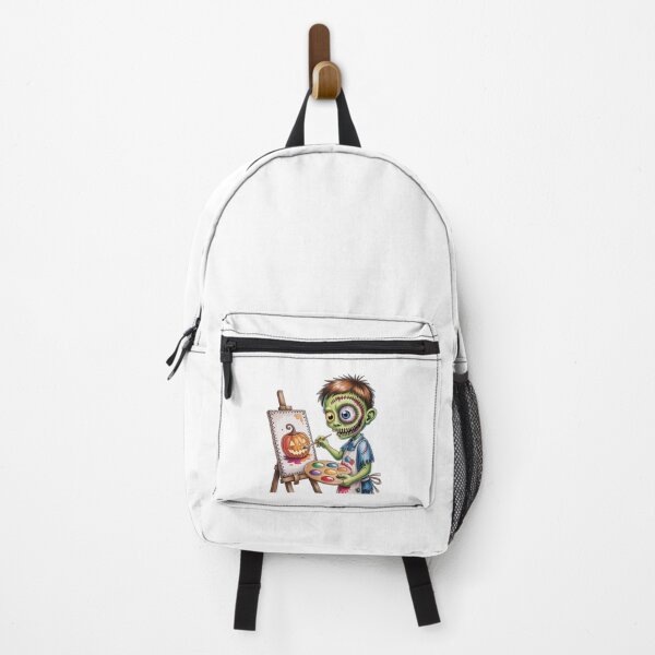 Item preview, Zombie Kid Painting Jack-o’-Lantern designed and sold by jkrphoto.