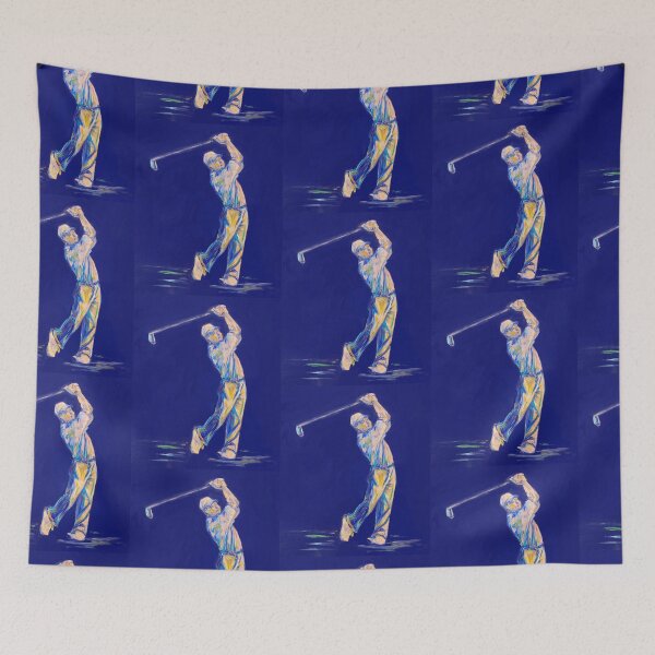 Item preview, Golfers in blue designed and sold by Nicole Leidenfrost.
