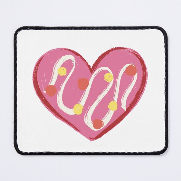 Item preview, Sweet Frosted Heart Cookie Illustration designed and sold by nuteling.