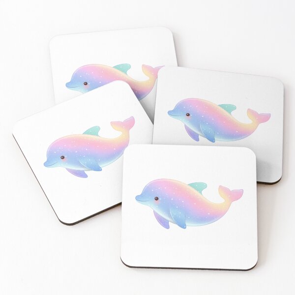 Item preview, Pastel Galaxy Dolphin – Cute Ocean Animal Design designed and sold by BobaBunny76.