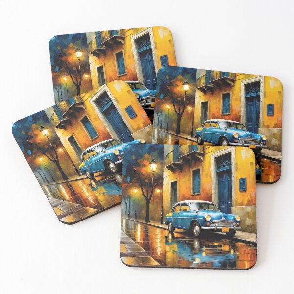 Item preview, Blue Elegance - Rainy Nostalgia designed and sold by Undersea Ai Art.