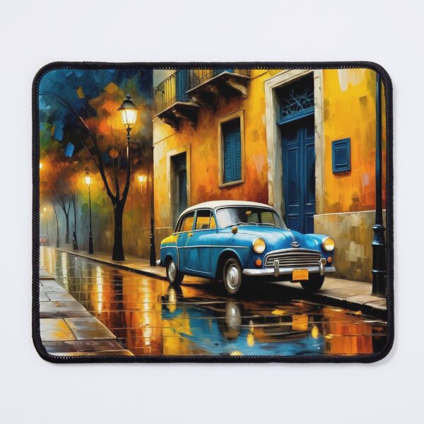 Item preview, Blue Elegance - Rainy Nostalgia designed and sold by Undersea Ai Art.