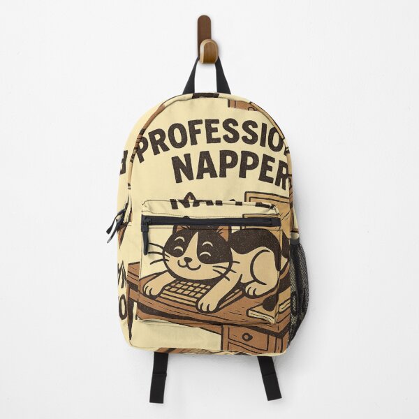 Item preview, Professional Napper – Funny Vintage Cat on Desk designed and sold by RetroPawsDesign.