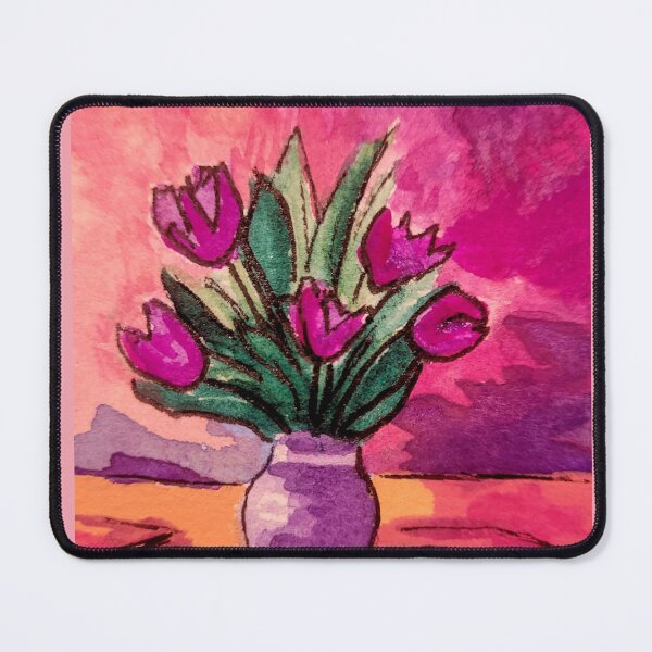 Item preview, Pink Flowers at Sunset designed and sold by WayJoArt.