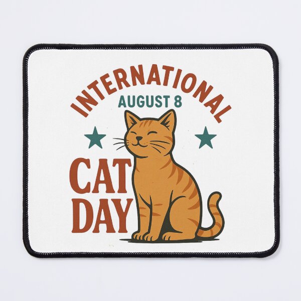 Item preview, International cat day designed and sold by QCena.