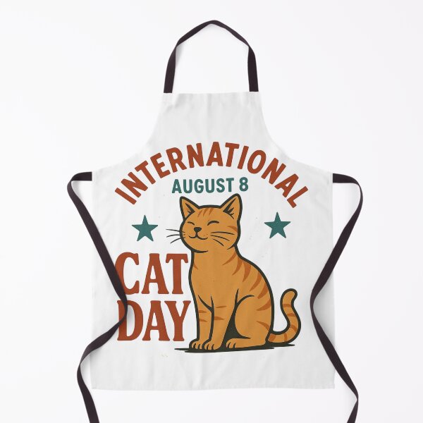 Item preview, International cat day designed and sold by QCena.