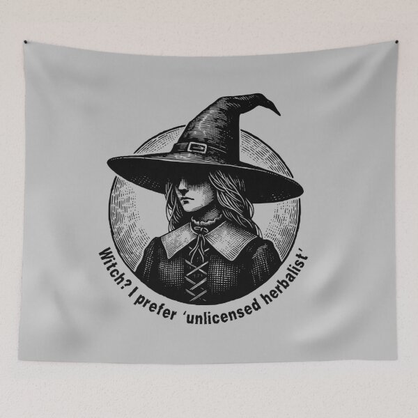 Item preview, Witch? I Prefer Unlicensed Herbalist – Vintage Sketch Design designed and sold by BlesstB.