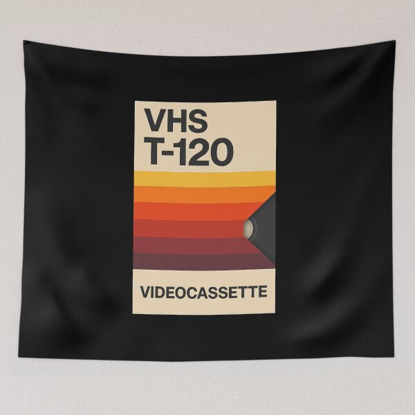 Item preview, Retro VHS T-120 Videocassette Graphic T-Shirt – 80s Nostalgia Analog Tee designed and sold by w1ckerman.
