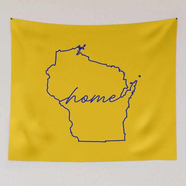 Item preview, Wisconsin - Home - Royal Blue designed and sold by sillyjess.
