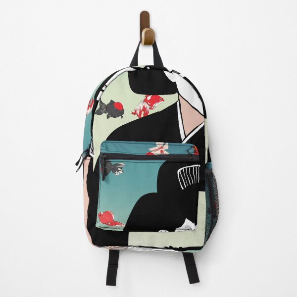 Item preview, Elegant Woman with Fan and Goldfish designed and sold by RebelUkiyo.