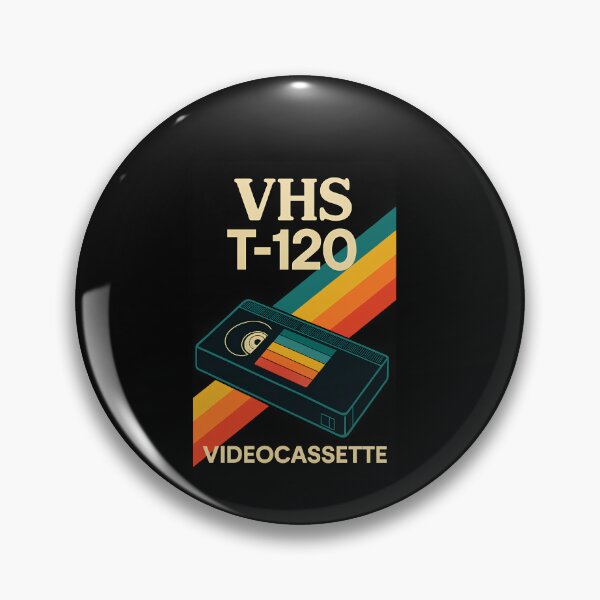 Item preview, Retro VHS T-120 Videocassette Graphic T-Shirt – 80s Nostalgia Analog Tee designed and sold by w1ckerman.