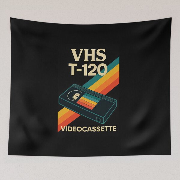 Item preview, Retro VHS T-120 Videocassette Graphic T-Shirt – 80s Nostalgia Analog Tee designed and sold by w1ckerman.